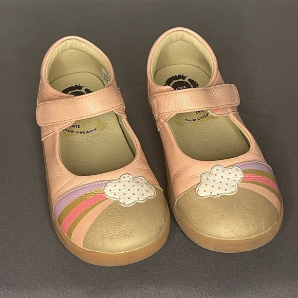 Livie and Luca Size 9M Mary Jane Shoes With Rainbows - Picture 1 of 9